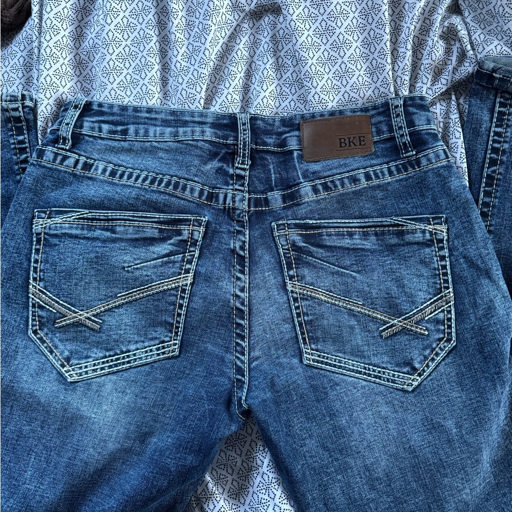 BKE Jake Bootleg Jeans in Medium Blue Wash